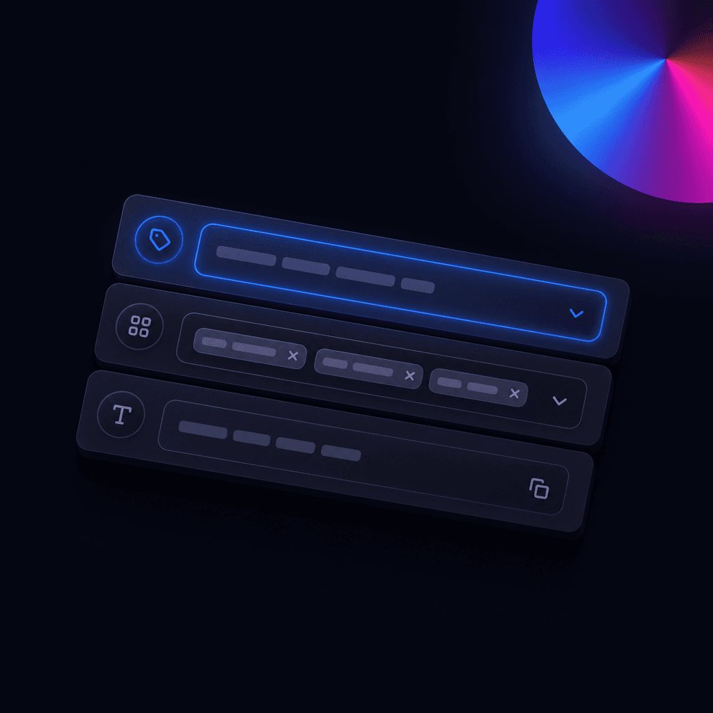 The launch configuration step with a product catalog and product set selected, alongside the ad set picker and naming template