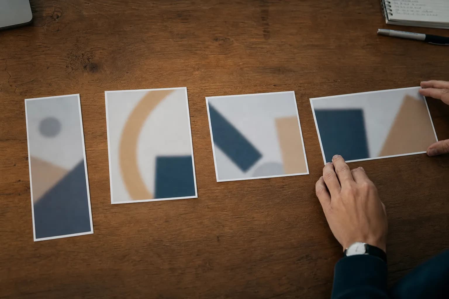 A grid of the same creative rendered in 4×5, 9×16, 1×1, and 16×9 - one concept, four ratios